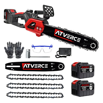 Atverce Motosierra Eléctrica Inalámbrica 12in Portatil 3 Cadenas A+D+1 | Envío gratis