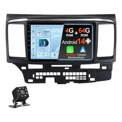 Estéreo Para Mitsubishi Lancer 2008-2018 Android Auto 4+64g Black