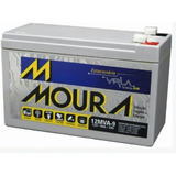 Bateria 12v 9a Cerca Alarme Nobreak Multi-utilidades Moura 