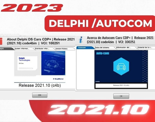 Atualização Scanner Autocom / Delphi 2023 Versão 2021.10