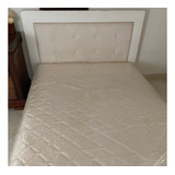 Cama Doble Blanca Con Colchon