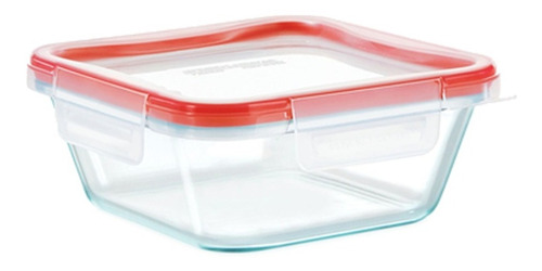 Contenedor Pyrex Fresh Lock Cuadrado Vidrio 950ml