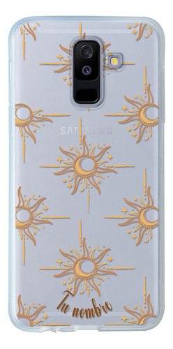 Funda Para Galaxy  Eclipse Sol Luna Astros Con Tu Nombre