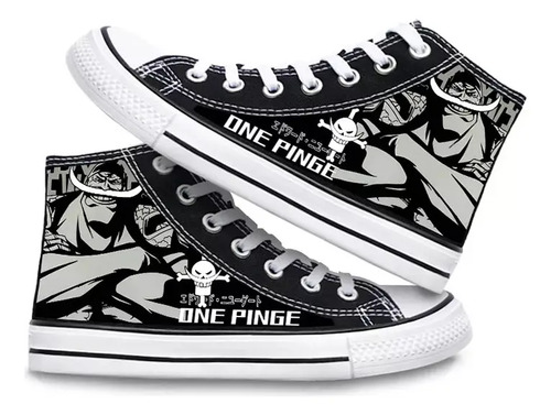 Zapatos De Lona De One Piece Zapatos De Patineta De Luffy | Meses sin interés