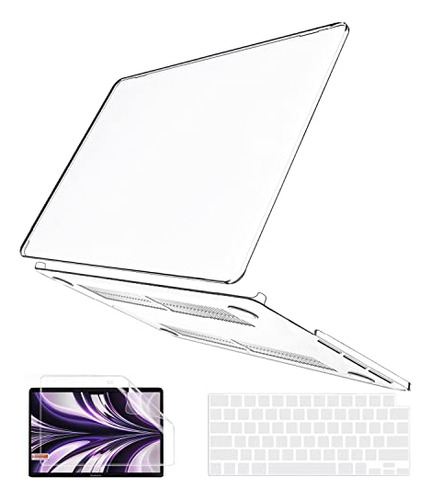 Funda Para Macbook Air13.6 M3/m2 + Cubre Tecl Y Pant Clear