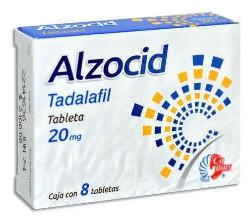 Alzocid Tadalafil 20 Mg Con 8 Tabletas Collins