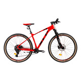 Mountain Bike Slp 400 Pro R29 S 9v Frenos De Disco Hidráulico Cambio Shimano Cues Color Rojo Con Pie De Apoyo  