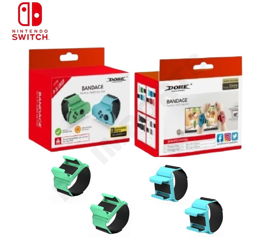 Kit Acessórios Nintendo Switch Pulseiras Faixa Alça Dobe