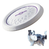 Gigwi Pop-pals Frisbee De Alta Resistencia Ligero Para Perro Color Blanco