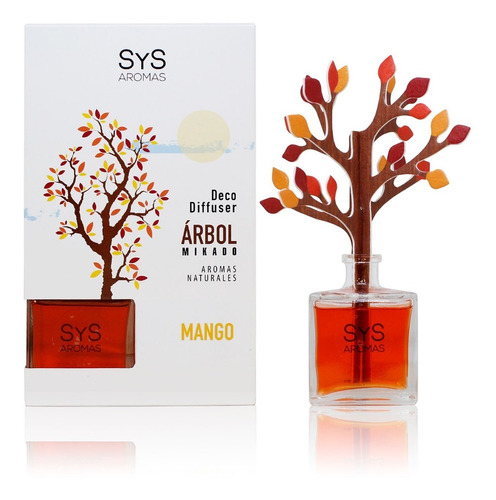 Difusor Mikado Ambientador Árbol 90ml Mango, Sys