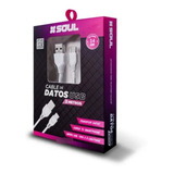 Cable Micro Usb Soul Datos & Carga Rapida | Largo 3 Metros Color Blanco