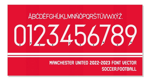 Tipografía Manchester United Font 2022-2023 Archivo Ttf, Eps