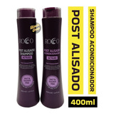 Pack Shampoo + Acondicionador Post Alisado Rocco 400ml