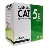 Caja Cable De Red Utp 100 Metros Cat 5e Aleación