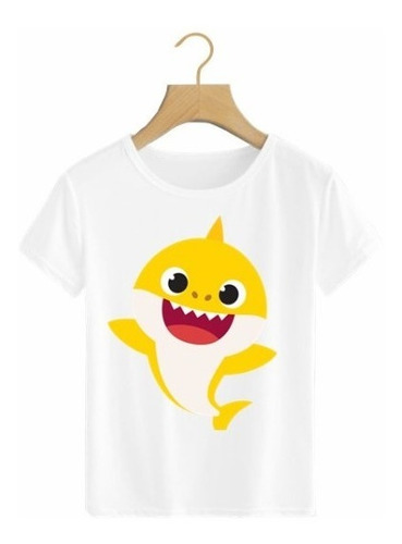 Playera Personaje Baby Shark Amarillo Tiburon Naz