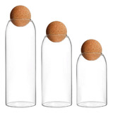 3 Tarros Decorativos Para Botellas De Almacenamiento Con