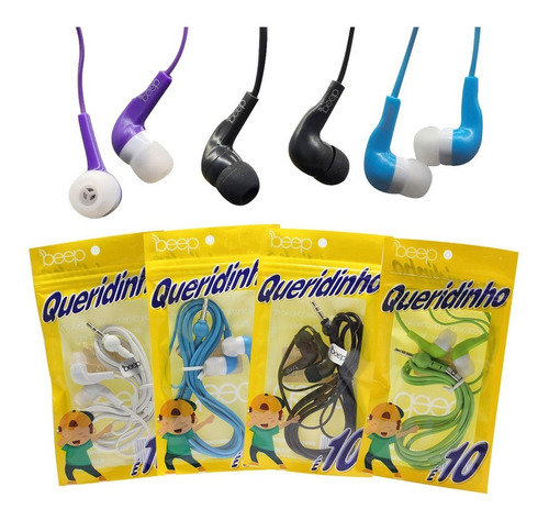 Fone Queridinho Beep - In-ear13 - Atacado E Varejo Cor Sortido