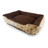 Cama Caminha Pet Para Cachorro E Gato 70x60 Coroa Bege