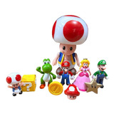 Set De Juguetes De Mario Bros Con Luces Mod 1 Toad 