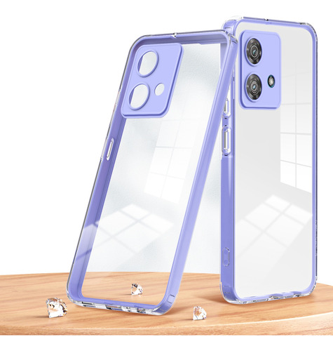 Case Funda Silicona Transparente For Moto Edge 40 Neo