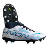 Zapato Futbol Tachones Soccer Economico Unión 2070 Bco Past