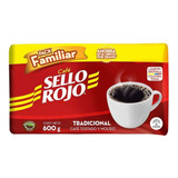 Cafe Sello Rojo Grano Molido 600 Grs, 100% Colombiano