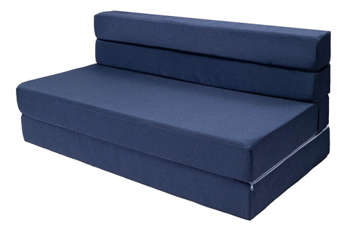 Sofa Cama Cozy Plegable | (azul, Matrimonial)