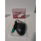 Mouse Lm601 Vintage Negro A Bolita C/ Scroll Ps2 Nuevo