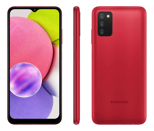 Samsung Galaxy A03s 64gb 4gb Ram Vermelho Usado Muito Bom