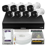 Kit 8 Cameras Intelbras Vhl 1220 Full Hd Mhdx 16ch 2t Purple