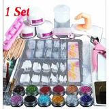 Kit De Uñas Acrílicas De Gel De Manicura Kit De Uñas Conj