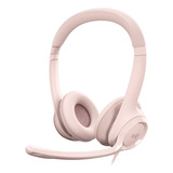 Audífonos Logitech H390 981-001280 Rosa