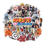 Kit 40 Adesivos Naruto Shippuden Uzumaki Caderno Bike Skate