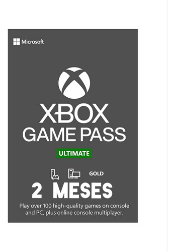 Microsoft Xbox Game Pass Ultimate 2 Meses - Colombia