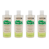 4 Pzas Shampoo Na-c Anticaída 100% Extractos Naturales 440ml