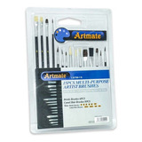 Pinceles Artmate Set X 15 U Pincel Acuarela Acrilico Pintura