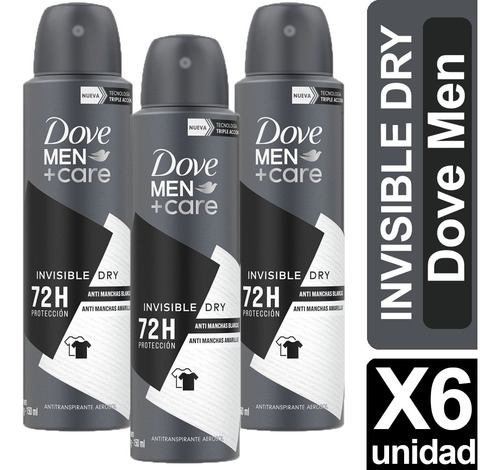 Desodorante Hombre, Dove, Rexona, Nivea Pack X6 Unid