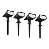 4 Luces Solares Patio Estaca Luz Blanca 700 Lumen Ip68