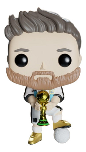 Custom Funko Pop Personalizado De Messi Mundial 2022