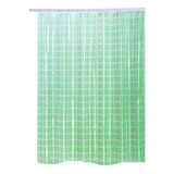 Cortinas De Baño Pvc Estampadas Cristal Square Verde