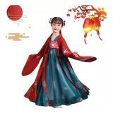 Vestido Tradicional Chino Hanfu De Niña Vestido