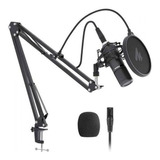 Kit Micrófono Condensador Xlr C Brazo Soporte Aupm320s Maono