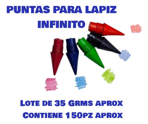 6 Pz Color Infinito + 30 Puntas Magico Reutilizables Escolar