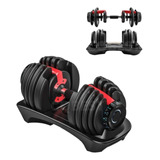 Halteres Ajustável Dumbbell 24kg Peso Anilha Para Exercícios