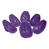 Asiento De Piso Leaf, Silla Mecedora, Morado, 6 Piezas