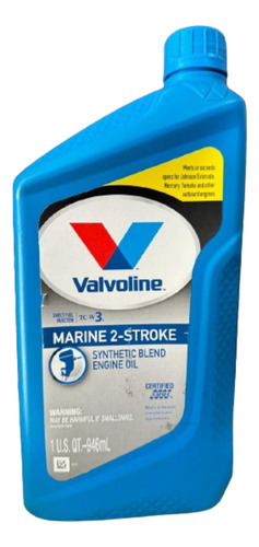 Aceite Valvoline Marine Nautico Motos Lanchas 2t X 1 Litro