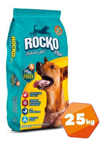 Rocko Plus. Adulto 25 Kg. Alimento Para Perro