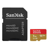 Memoria Micro Sd Sandisk Extreme, 1tb Clase 10,con Adaptador