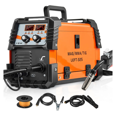 Soldadora PEZKEN Microalambre TIG MMA Inverter Digital VA09-320A 320A Naranja | Meses sin interés