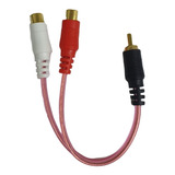 Cable Audio 1 Plug Rca A 2 Jack Rca 10cm 080-184